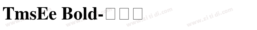 TmsEe Bold字体转换